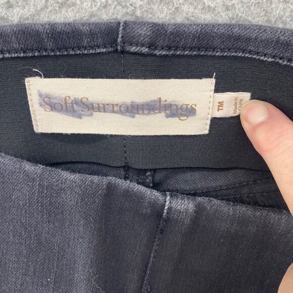 Soft Surroundings Jeans Womens Medium Tall Black The Ultimate Pull On Boot Cut - Picture 5 of 11